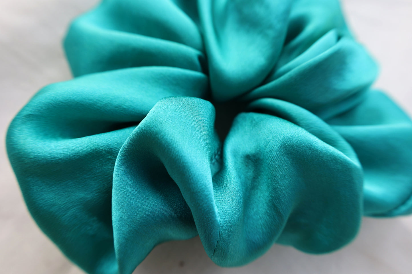 'Emerald' Silk Hair Scrunchie